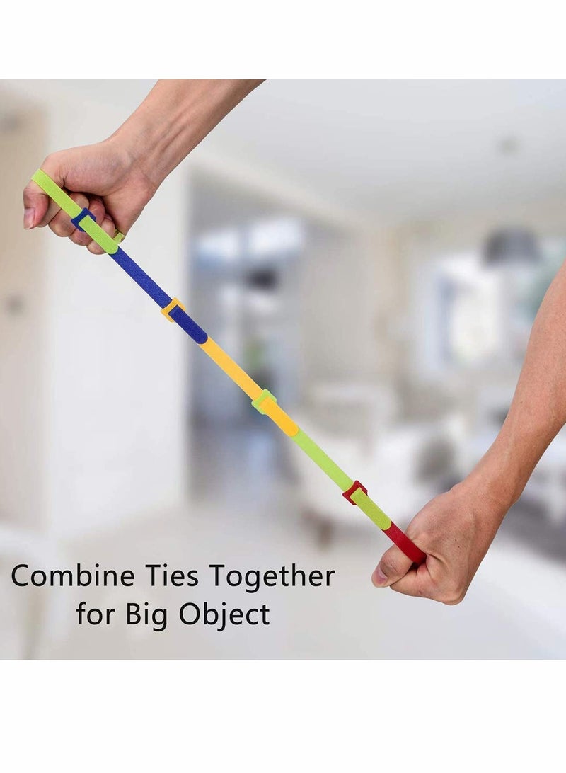 80 Reusable Adjustable Cable Ties Multi Purpose Hook Loop Organizers for Electronics and Home Office - Image 5