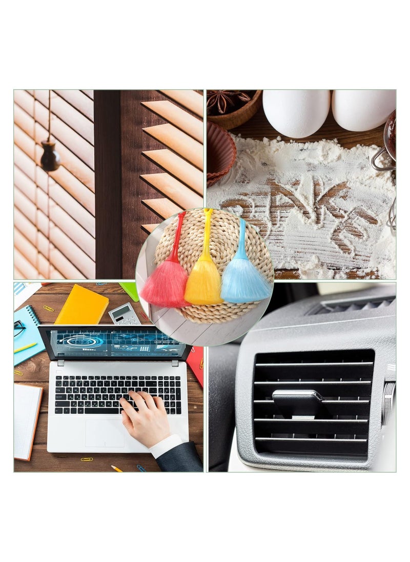 SYOSI Microfiber Delicate Duster 3 Pcs Fluffy Kitchen Anti Static Laptop Keyboard Brush Mini Microfiber Duster Small Dusting Wand Multifunction Screen Brush for Electronic Equipment  - Image 2