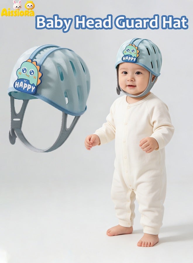 Aissiora Baby Safety Helmet Infant Soft Head Protector for Crawling Walking Adjustable Ultra-Lightweight Anti-Collision Toddler Headgear for Daily Use - Image 1