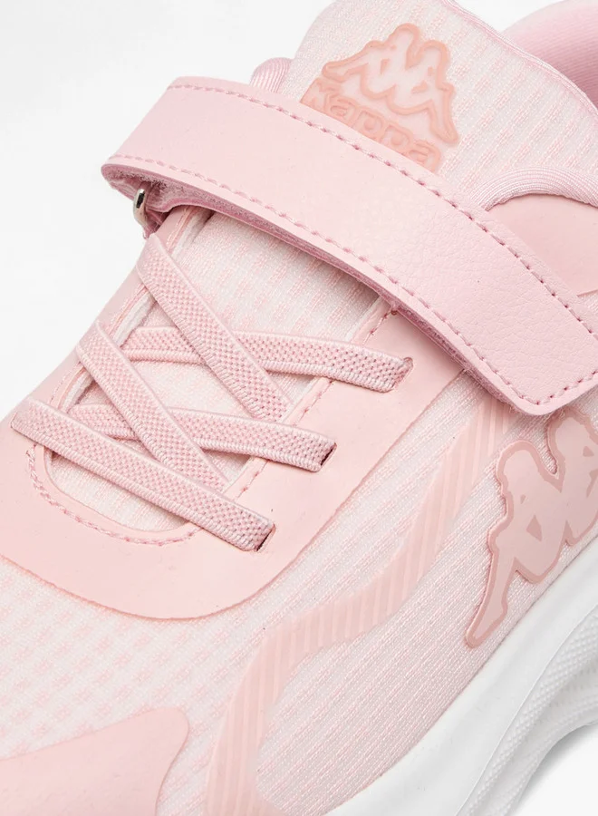 Kappa Girls' Textured Sports Shoes with Hook and Loop Closure