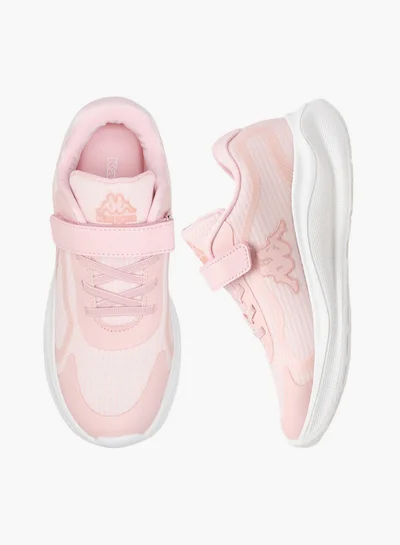 Kappa Girls' Textured Sports Shoes with Hook and Loop Closure