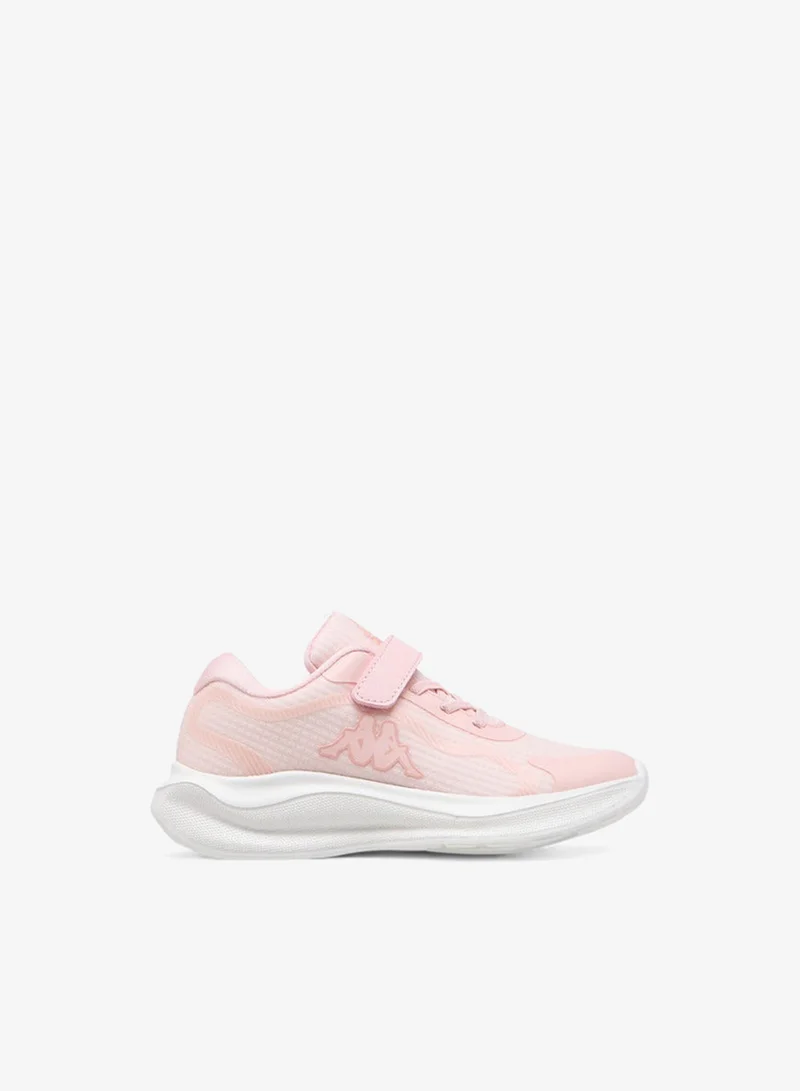 Kappa Girls' Textured Sports Shoes with Hook and Loop Closure