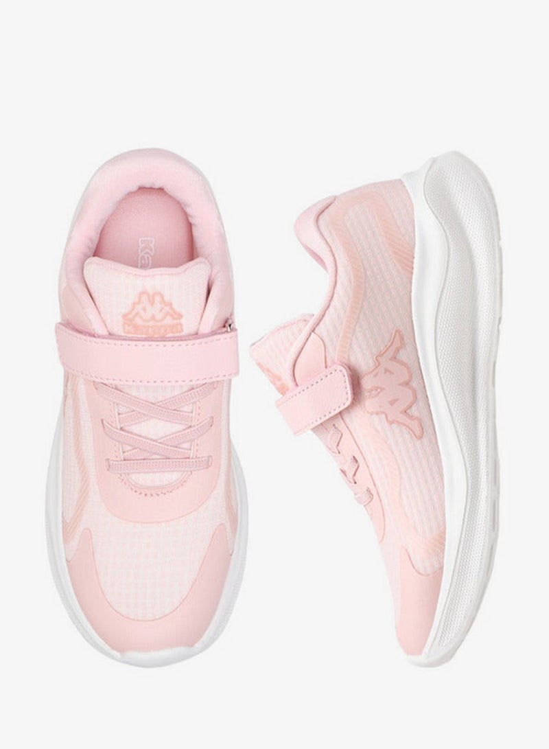 Kappa Girls' Textured Sports Shoes with Hook and Loop Closure - Image 3