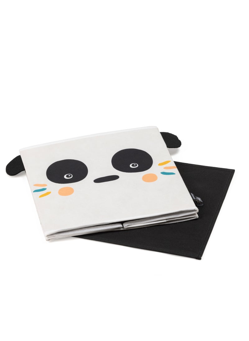 EUREKA KIDS Eurekakids Panda Storage Box | Fabric Foldable Cube Boxes | Toy Storage, Organizer | Ideal for Home, Office | (Size 31x31x31 Cm)  - Image 2
