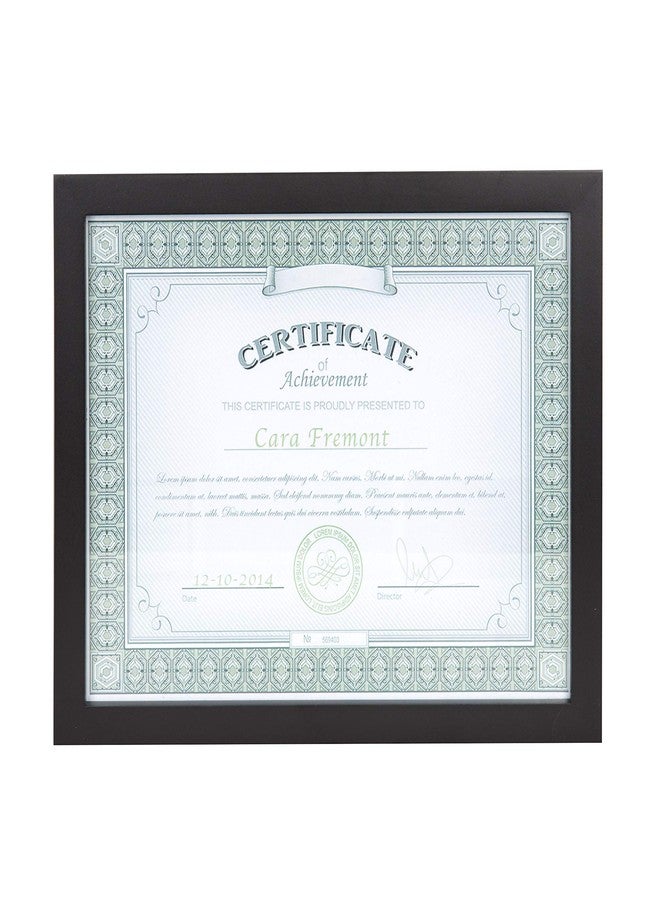 DesignOvation Gallery Wood Document Frame Set for Customizable Wall Display, 8.5x11, Black, Pack of 4 - Image 2