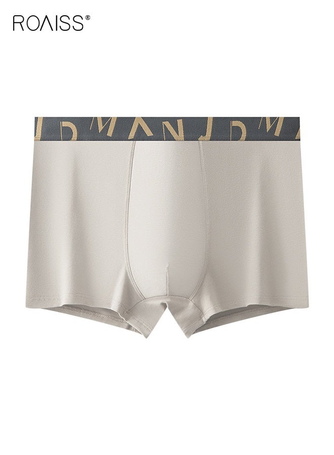 roaiss 4 PCS Antibacterial Boxer Shorts Men Cotton Mens Underwear Shorts  Breathable  Non-marking Boxer Briefs Comfortable Skin-Friendly Not Stuffy - Image 4