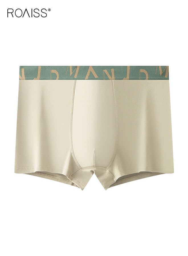 roaiss 4 PCS Antibacterial Boxer Shorts Men Cotton Mens Underwear Shorts  Breathable  Non-marking Boxer Briefs Comfortable Skin-Friendly Not Stuffy - Image 3