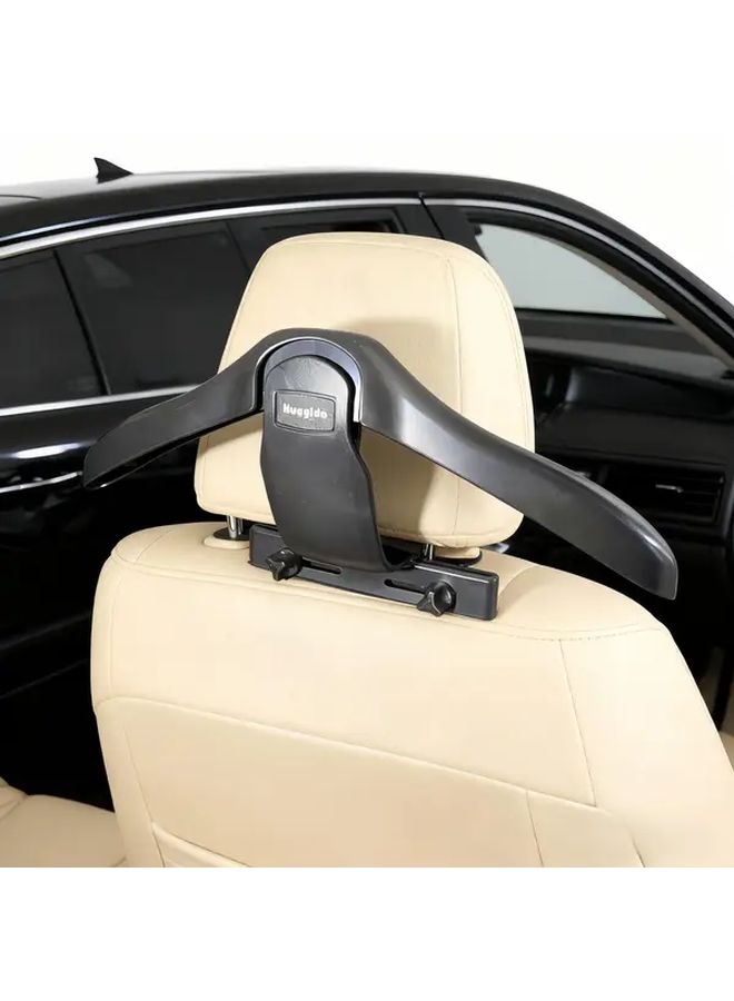 Multifunctional Retractable Black Car Hanger Seat Back Organizer Adjustable Storage - Image 2