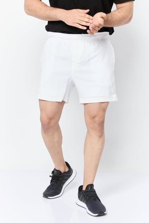 Men 5 Inseam Sportswear Fit Outdoor Shorts, White