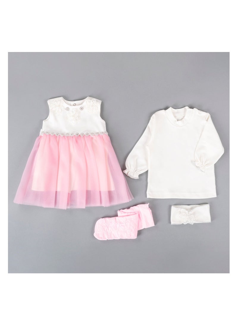 New Born Dress Set For Girls