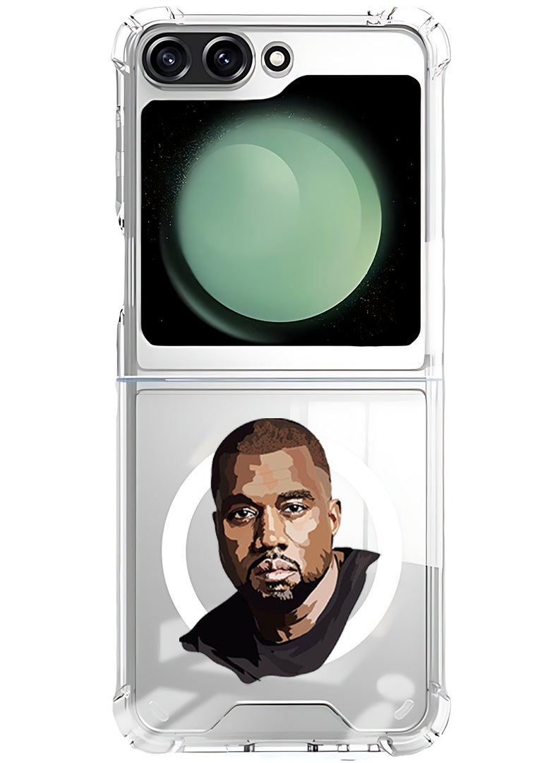 Theodor Magnetic Case for Samsung Galaxy Z Flip 6 Compatible with MagSafe Wireless Charging, Shockproof Phone Bumper Cover man - Image 1