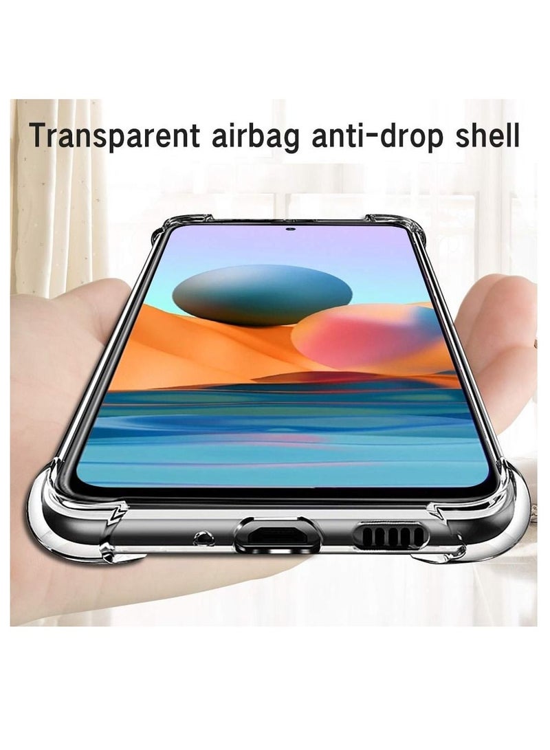 BORTONY Redmi Note 10 Pro Case with 2 Tempered Glass Ultra Thin Silicone Soft TPU Reinforced Corners Shockproof Cover for Xiaomi Redmi Note 10 Pro - Image 5