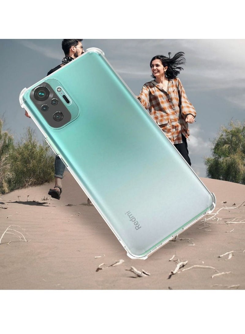BORTONY Redmi Note 10 Pro Case with 2 Tempered Glass Ultra Thin Silicone Soft TPU Reinforced Corners Shockproof Cover for Xiaomi Redmi Note 10 Pro - Image 4