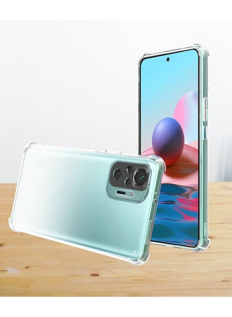 BORTONY Redmi Note 10 Pro Case with 2 Tempered Glass Ultra Thin Silicone Soft TPU Reinforced Corners Shockproof Cover for Xiaomi Redmi Note 10 Pro - Image 2