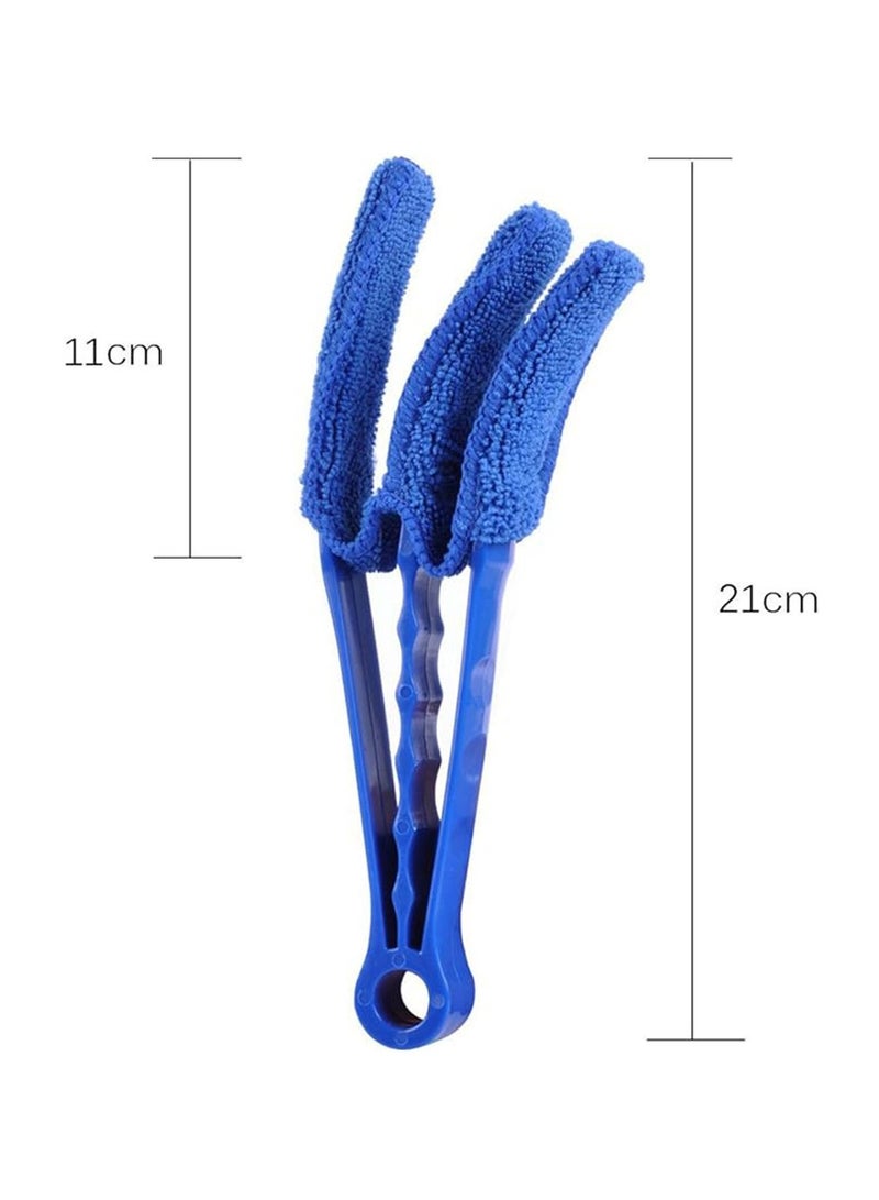 Personal Car Cleaning Kit with Storage Bag 14 Pieces Includes Microfiber Towels, Car Duster, Interior Cleaning Tools, Brushes and Accessories – Blue Color – Complete Auto Detailing Set for Interior - Image 5