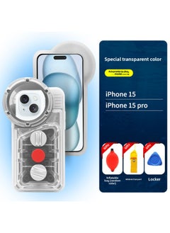 Generic Q3H Mobile Phone Waterproof Bag Diving Case Touchscreen Swimming Underwater Photo Sealing Bag Universal For Iphone 121314 Protection-Color:Classic For Iphone 15/15pro  - Image 1