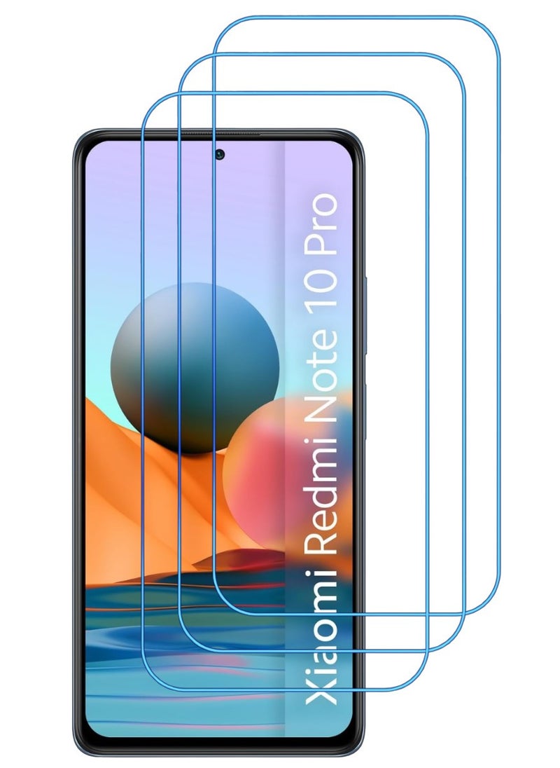 ACLIX 3 Pieces Antistatic ESD Dustproof Premium Quality High Definition Clear Tempered Glass Screen Protector Designed For Xiaomi Redmi Note 10 Pro - Image 1