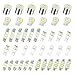 Ywdiml 42PCS Car LED Dome Lights Kit 12V Vehicle Bulb Set Include T10 31mm 41mm 36mm Lighting for Brake License Plate Map Automotive Interior Lamp Replacement Universal for SUV Sedan Truck - Image 2