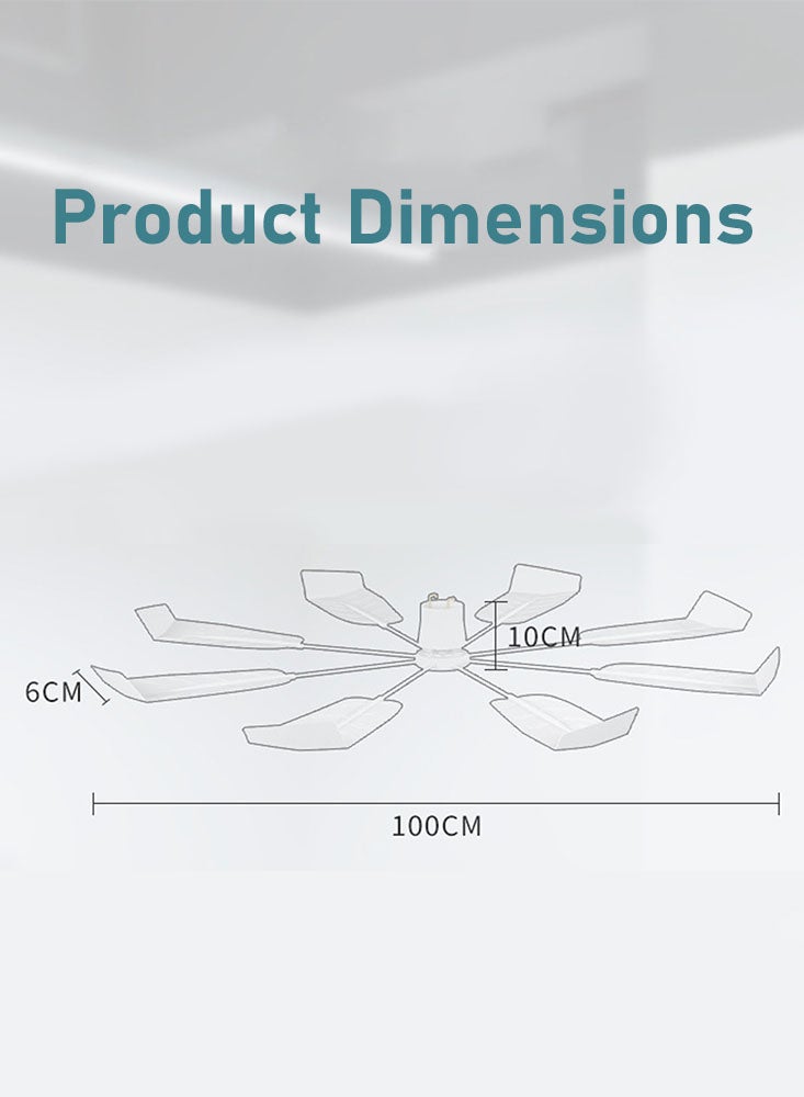 بيرفيي عاكس الرياح لتكييف الهواء المركزي لوحدات الهواء المركزية المثبتة في السقف، ومدير فتحة مكيف الهواء الداخلي للغرف والمكاتب، ومروحة توجيه هواء التيار المتردد، والدوران الصامت - Image 4