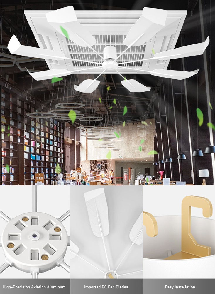 بيرفيي عاكس الرياح لتكييف الهواء المركزي لوحدات الهواء المركزية المثبتة في السقف، ومدير فتحة مكيف الهواء الداخلي للغرف والمكاتب، ومروحة توجيه هواء التيار المتردد، والدوران الصامت - Image 3