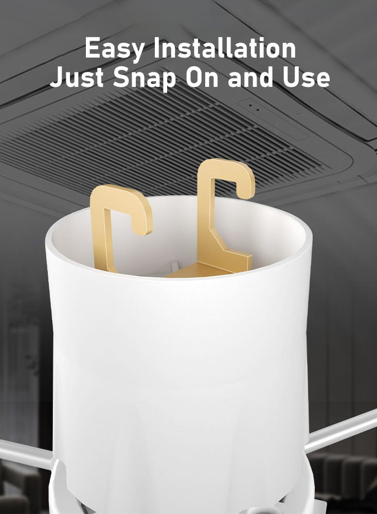 بيرفيي عاكس الرياح لتكييف الهواء المركزي لوحدات الهواء المركزية المثبتة في السقف، ومدير فتحة مكيف الهواء الداخلي للغرف والمكاتب، ومروحة توجيه هواء التيار المتردد، والدوران الصامت - Image 5