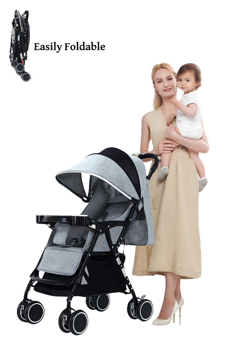 MAAS عربة أطفال خفيفة الوزن مع طي مدمج ومقبض محمول متعدد الوضعيات - Image 5