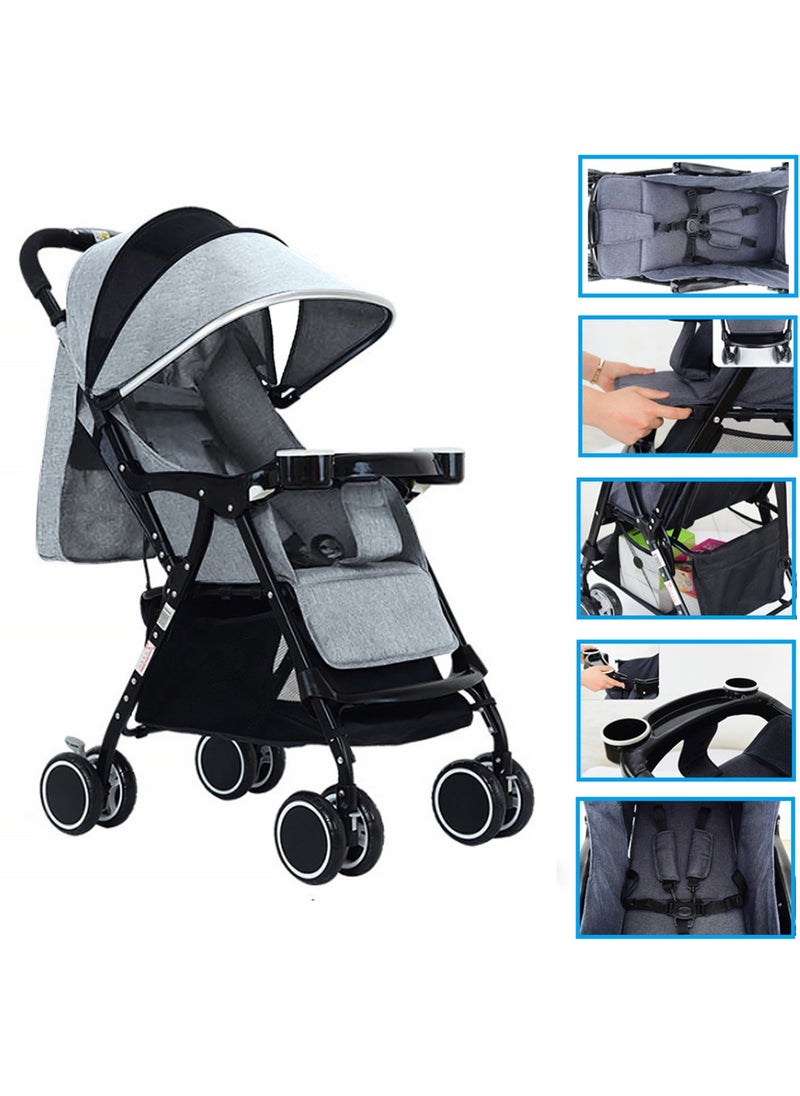 Lightweight Stroller with Compact Folding and Multi Position  Portable Handle Stroller Adaptable Stroller and Swivel Wheels - pzsku/ZE0D7E8E4D2489852EBBCZ/45/_/1738155738/2047787b-da77-4a36-8e1d-9ce4af0bdd89