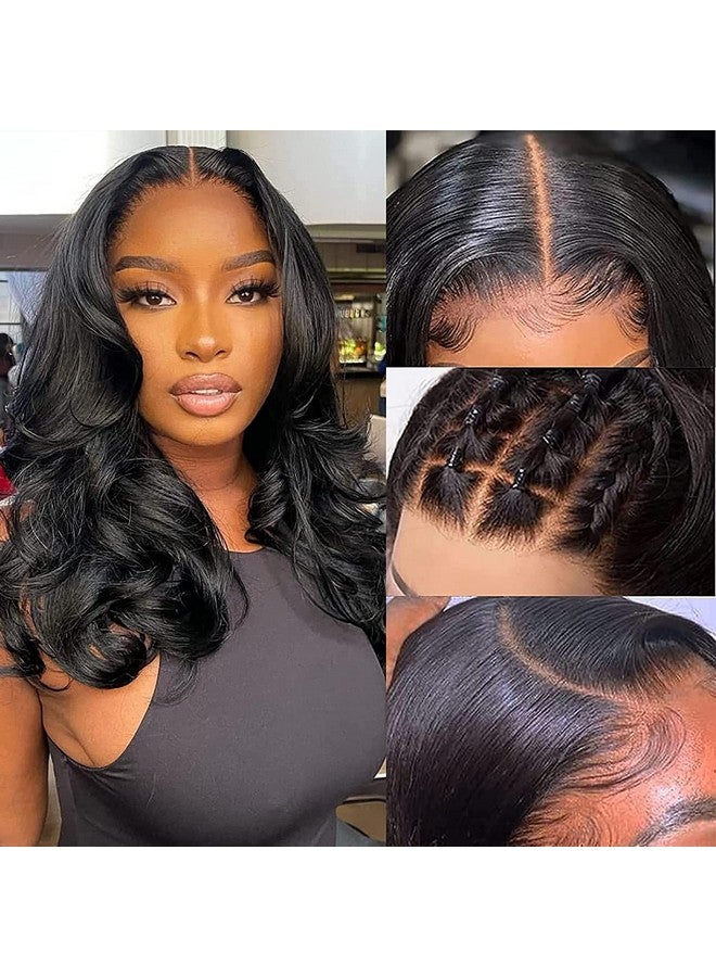 Gabrielle 14 Inch Human Hair Lace Front Wigs Body Wave 9A Closure Human Hair Wigs 4X4 Frontal Wigs Human Hair Pre Plucked Body Wave Lace Closure Wigs With Baby Hair Wigs For Black Women Human Hair Glueless - Image 3