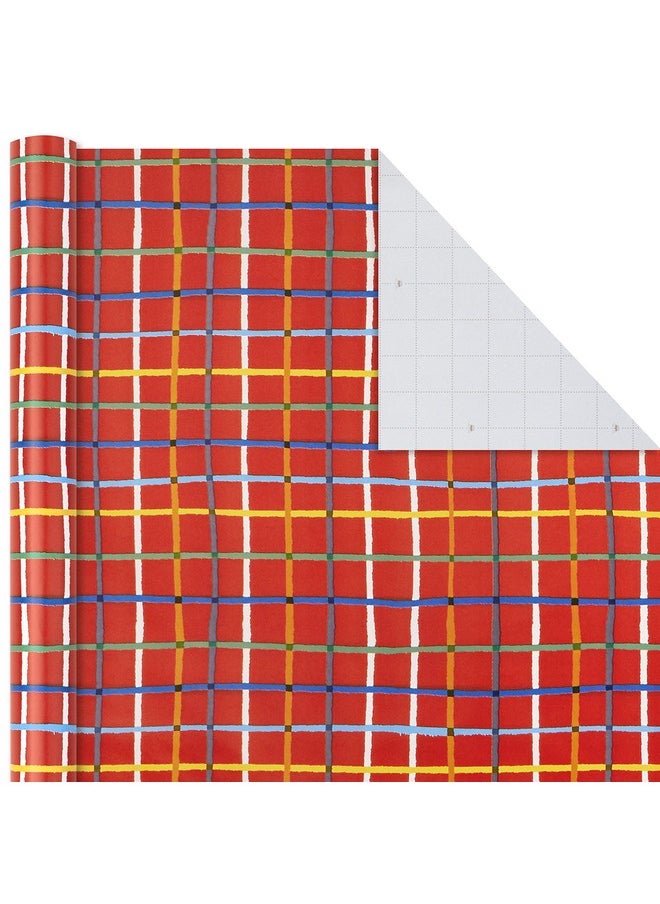 Hallmark Hallmark Birthday Wrapping Paper Bundle with Cut Lines on Reverse (3-Pack: 55 sq. ft. ttl.) Bright and Holographic Prints and Patterns in Red, Blue, Yellow, White and More  - Image 5