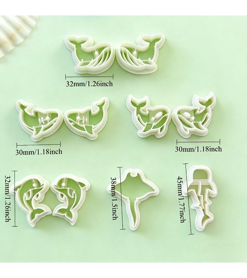 10 Pcs Mini Animal Clay Cutting Molds for Jewelry Making Pendant Earring Polymer Clay Tools - Image 2