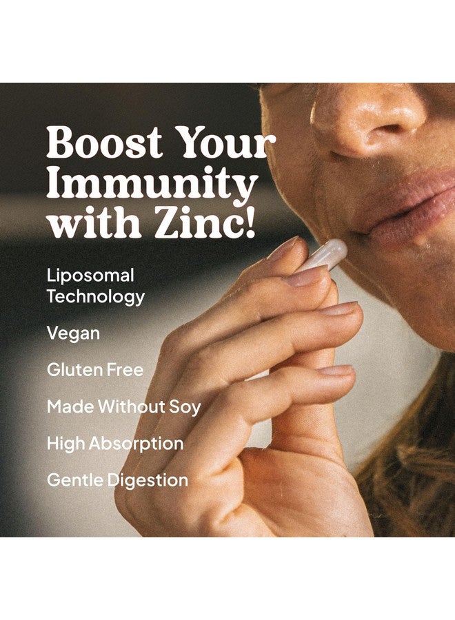 KAL Liposomal Zinc 30mg, Cellular Function and Immune Support Supplement, Enhanced Absorption Zinc Supplements, Vegan, Gluten Free, Soy Free, 30 Servings, 30 VegCaps - Image 3