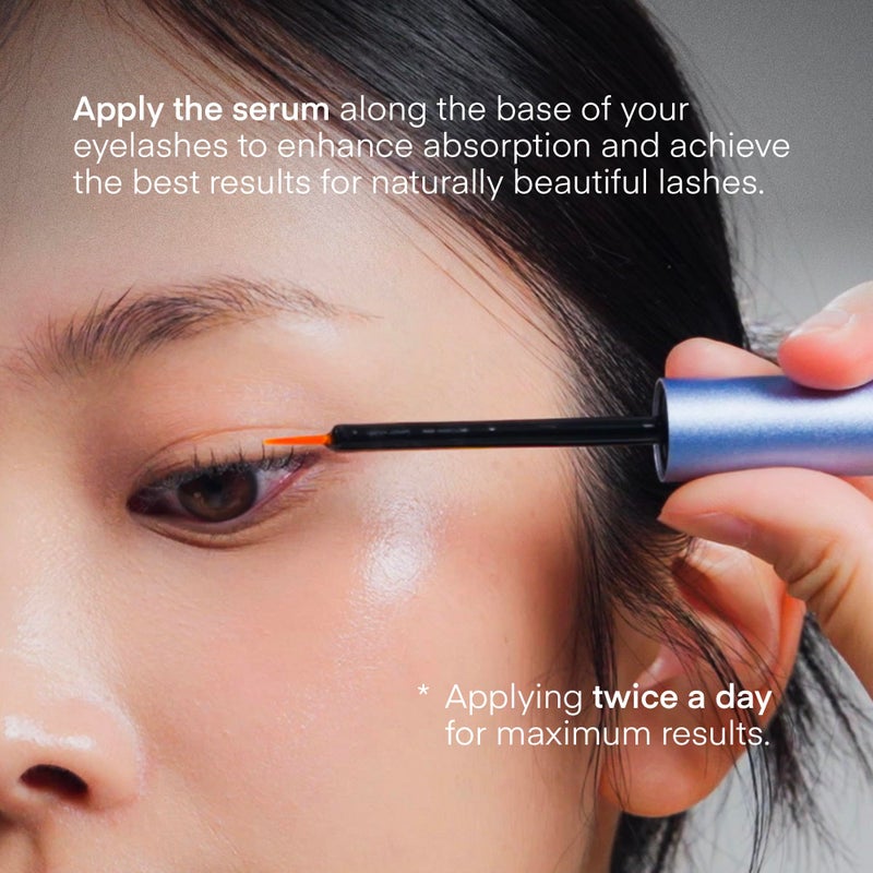 Terez & Honor Advanced Eyelash Serum for Thicker, Longer Eyelashes and Eyebrows - Grow Luscious Lashes with Brow Enhancer (3mL) - Image 5