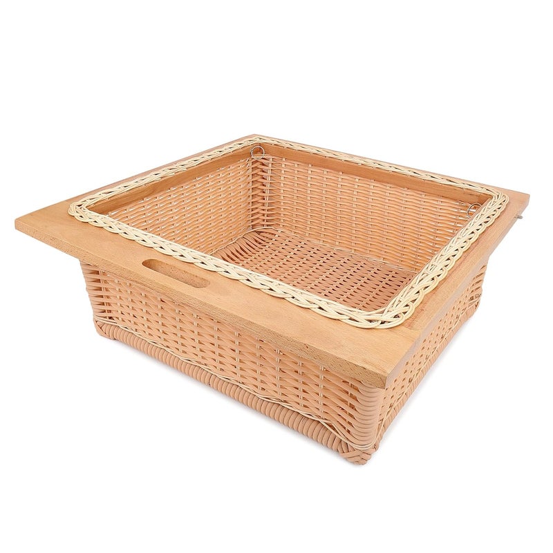 KYNE PVC Wicker Basket for Modular Kitchen Robust and Chic Storage Organizer for Shelves and Cabinets Simple to Maintain Stunning Style 2225 W X 20 L X 8 H Inch - Image 4