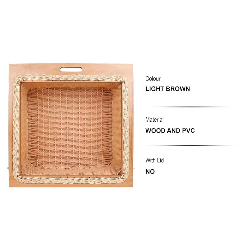 KYNE PVC Wicker Basket for Modular Kitchen Robust and Chic Storage Organizer for Shelves and Cabinets Simple to Maintain Stunning Style 2225 W X 20 L X 8 H Inch - Image 3
