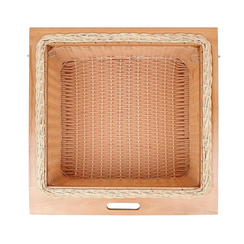 KYNE PVC Wicker Basket for Modular Kitchen Robust and Chic Storage Organizer for Shelves and Cabinets Simple to Maintain Stunning Style 2225 W X 20 L X 8 H Inch - Image 1