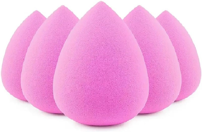 GENDA beauty Blenders Make up Sponges for Foundation for Cream and Powder Blending Set of 6 Pcs Pink Makeup Sponge Super Soft Latex Free