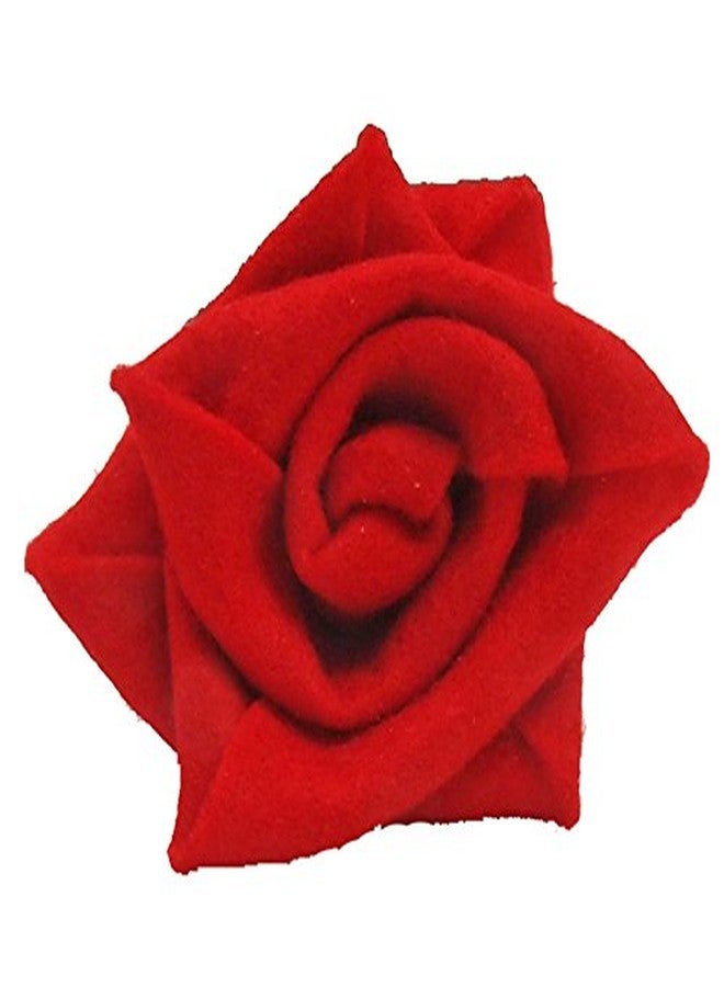 جاست بايبر روزيز JustPaperRoses - هدية مكتبية من الصوف للذكرى السنوية السابعة - أحمر - ورود مكتبية من JustDeskRoses في وعاء من الطين - هدية صوفية مصنوعة يدويًا له أو لها، ديكور للذكرى السنوية السابعة للزواج - Image 2