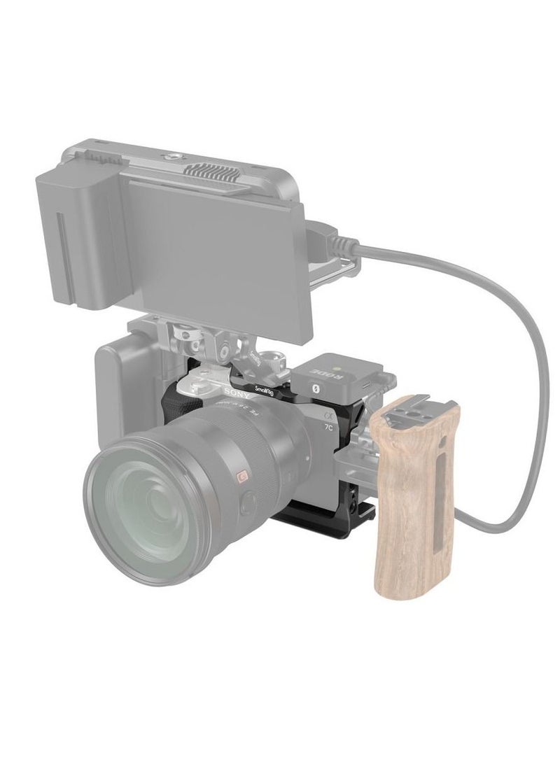 SMALLRIG - SmallRig 3212B Cage with Side Handle for Sony Alpha 7C Camera - Image 1
