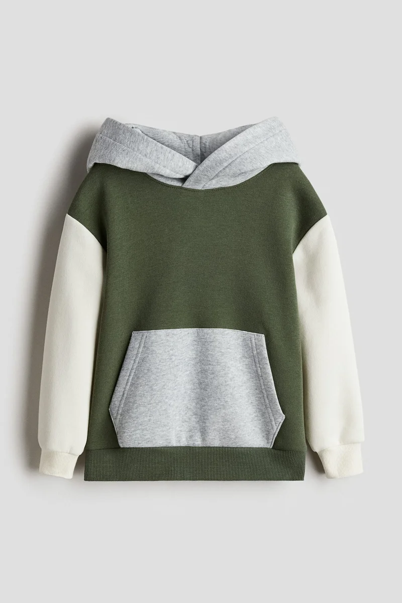 H&M Block-coloured hoodie