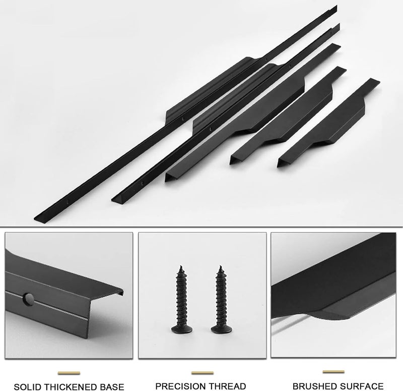 1 Handle for Modern Cabinets Without Hole Drill, Made of Premium Aluminum Metal, Engineering Design High Quality Pack of 1 (V, 20 cm) - Image 4