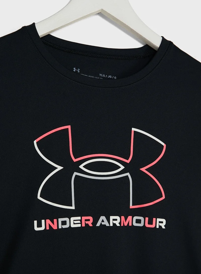 UNDER ARMOUR Youth Tech Big Logo T-Shirt