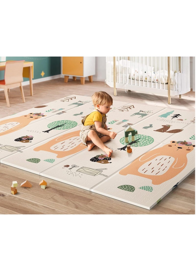 MUMS PLANET Super Soft Baby Play Mat - Attractive Educational Designs, Waterproof, Easy to Clean, Perfect Protection for Infants and Toddlers _ Protects your baby from cold or hot floors and safe for your baby's sensitive skin _ Baby Play Mat _ Infant Crawling Mat _ Baby Play Mat-Carpet for children  - Image 1