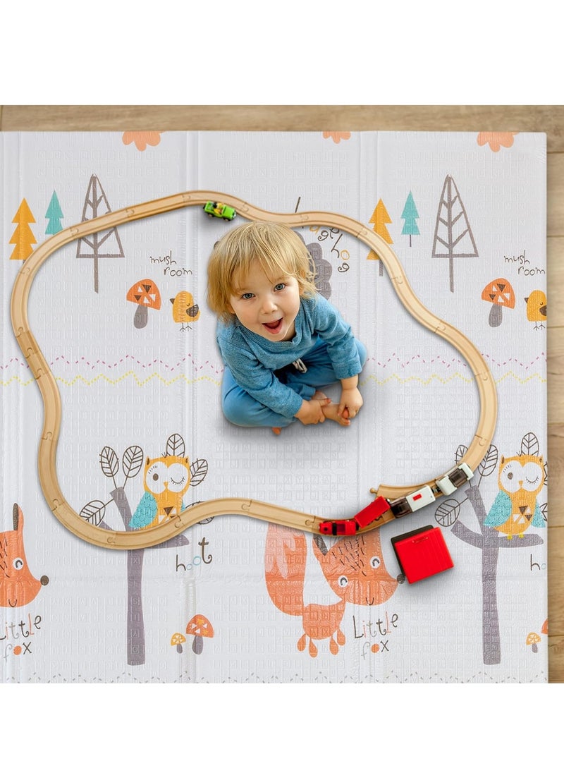 MUMS PLANET Super Soft Baby Play Mat - Attractive Educational Designs, Waterproof, Easy to Clean, Perfect Protection for Infants and Toddlers _ Protects your baby from cold or hot floors and safe for your baby's sensitive skin _ Baby Play Mat _ Infant Crawling Mat _ Baby Play Mat-Carpet for children  - Image 5