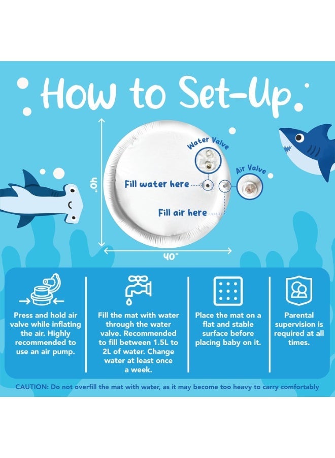 ممز بلانيت سجاده  مائيه الحجم الكبير 100 * 100 سم من ممز بلانيت  ،العاب اطفال حديثي الولاده تساعد علي تقويه عضلات الرقبه و الزحف حتي سن 5 سنوات ، مركز نشاط كبير جدا متعدد المراحل للاطفال والالعاب الحسية، سجاده لعب قابل للنفخ، هدية تحفيز بصري للاولاد والبنات, العاب للاطفال من سن 3 شهور ، العاب للبيبي_ سجاده اطفال ، العاب اطفال - Image 5