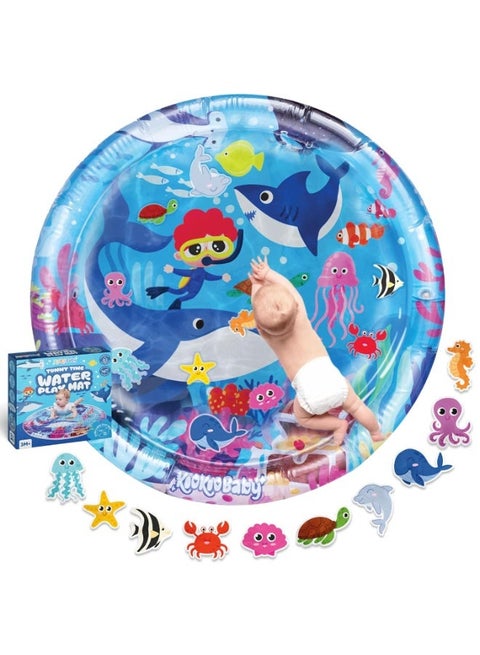 سجادة مائية كبيرة 65×65 سم من ممز بلانيت للأطفال حديث الولاده حتى 3 سنوات، ألعاب حسية وتعليمية متعددة المراحل، تقوية عضلات الرقبة وتحفيز الزحف، سجادة لعب قابلة للنفخ، هدية تحفيز بصري للبنين والبنات، ألعاب ممتعة وتعليمية للأطفال، سجادة أطفال آمنة