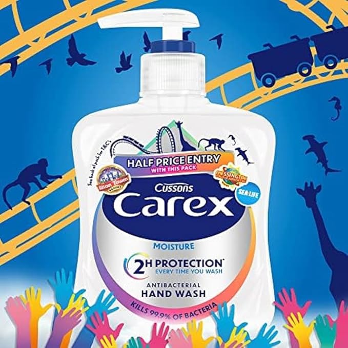 Carex Original Antibacterial Hand Wash Clean Protect Hands Bulk Buy Pack of 6 x 250 ml Packaging may vary - Image 2