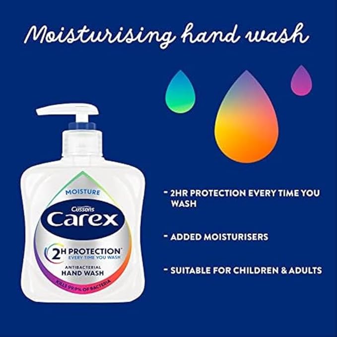 Carex Original Antibacterial Hand Wash Clean Protect Hands Bulk Buy Pack of 6 x 250 ml Packaging may vary - Image 5