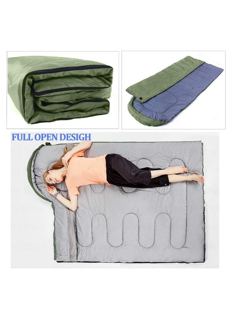 Cool Baby Style Baby Camping Sleeping Bag Lightweight Cotton Sleeping Bag 185Cmx75Cm With Compression Bag  - Image 3