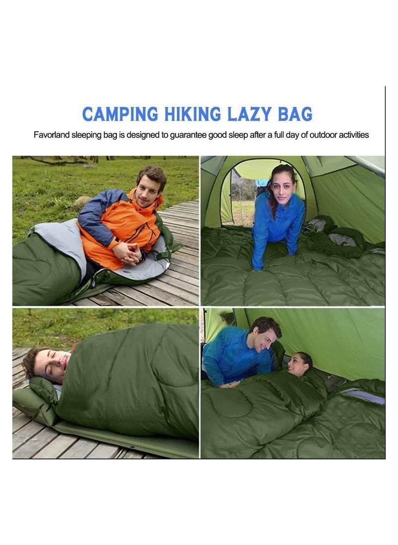 Cool Baby Style Baby Camping Sleeping Bag Lightweight Cotton Sleeping Bag 185Cmx75Cm With Compression Bag  - Image 5