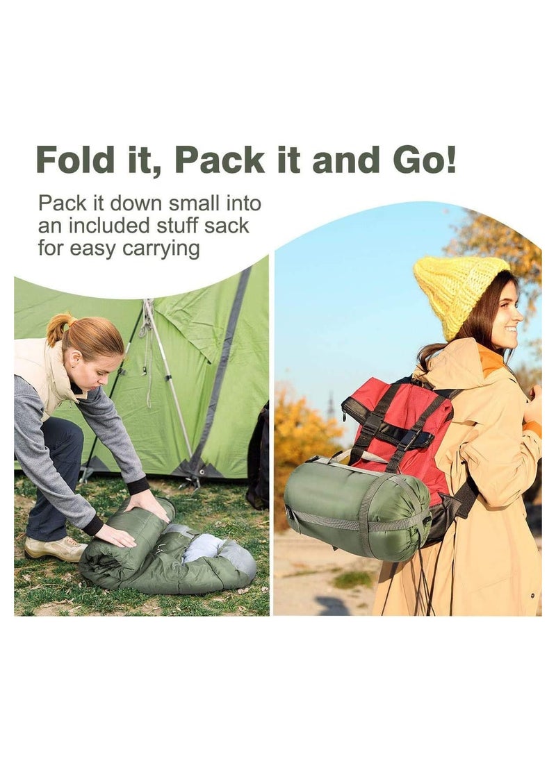 Cool Baby Style Baby Camping Sleeping Bag Lightweight Cotton Sleeping Bag 185Cmx75Cm With Compression Bag  - Image 4